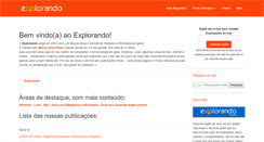 Desktop Screenshot of explorando.com.br